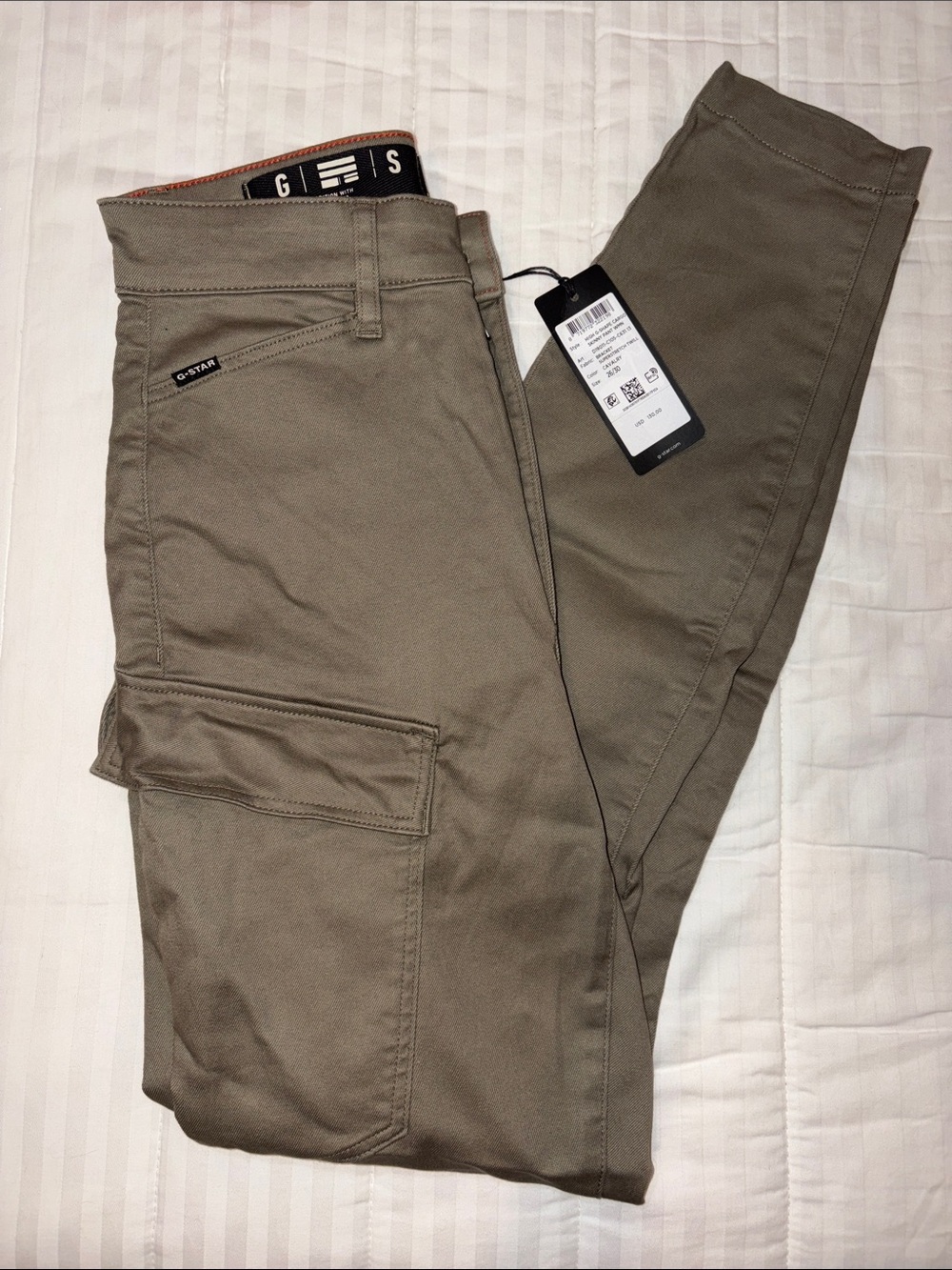 G-Star Slim Cargo Pants in Olive Green